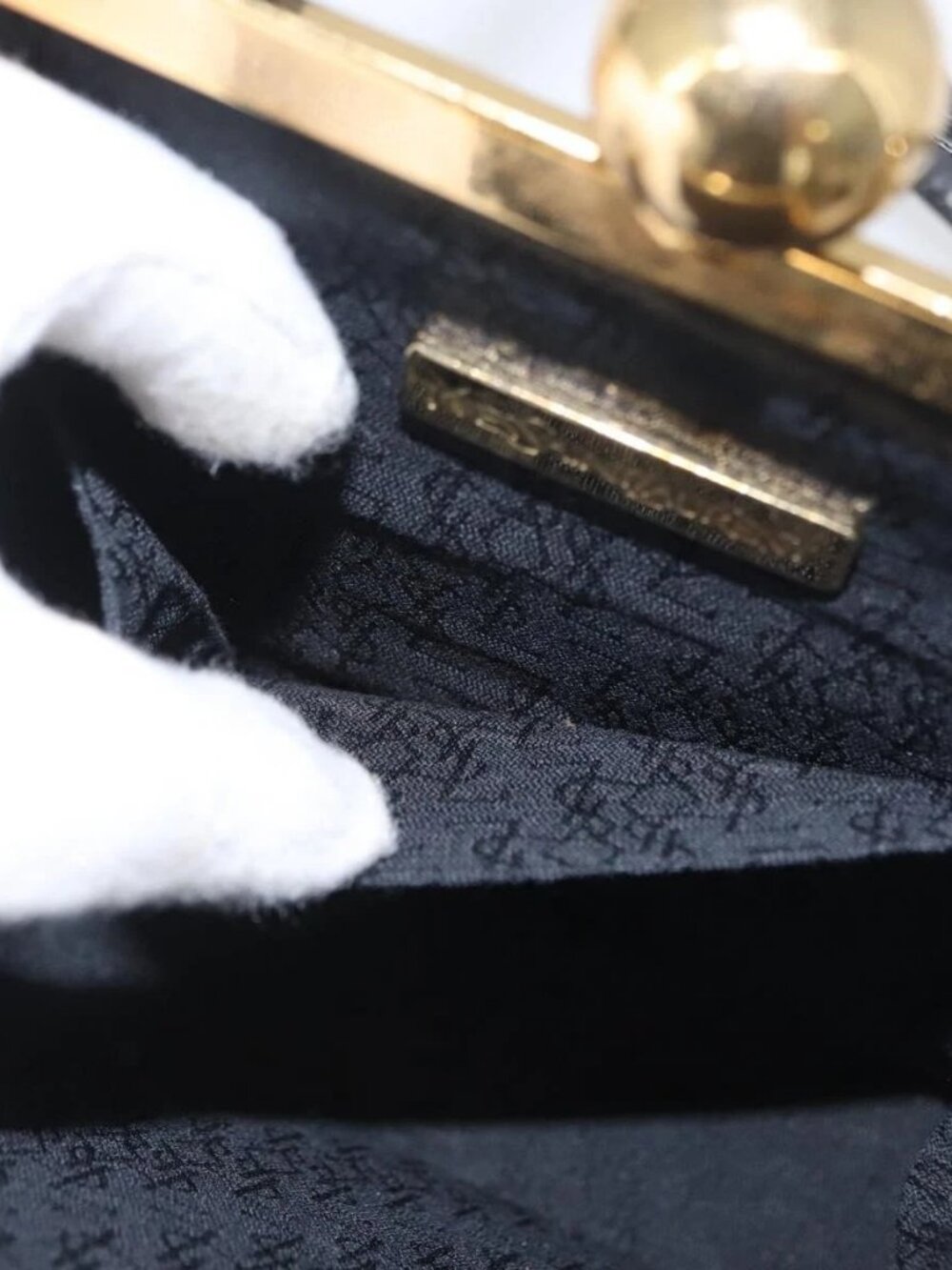 SAINT LAURENT Shoulder Bag Leather Black Gold - Picture 12 of 16
